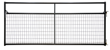 Image of item: 4'BLACK 2x4"WIRE PNL GATE with galv.pipe
